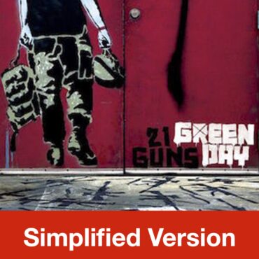 21 Guns by Green Day- Simplified Drum Sheet Music