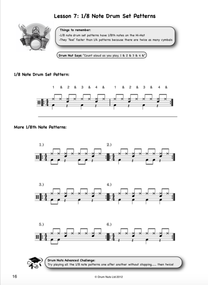 Drum Nuts How to Play the Drums Work Book 1 - Image 4